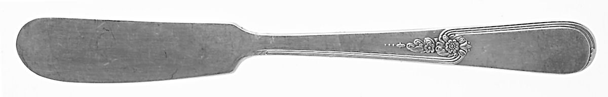 Youth (Silverplate, 1940) Flat Handle Butter Spreader by International Silver-1