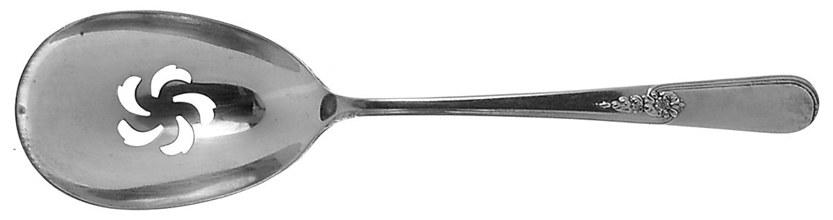 Youth (Silverplate, 1940) Solid Pierced Casserole Spoon by International Silver-1