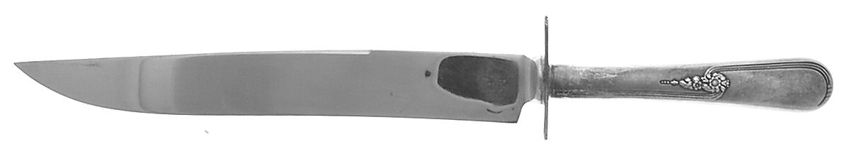Youth (Silverplate, 1940) Large Stainless Blade Roast Carving Knife by International Silver-1