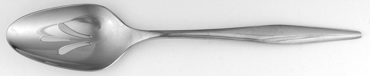 Youth (Stainless) Pierced Tablespoon (Serving Spoon) by International Silver-1