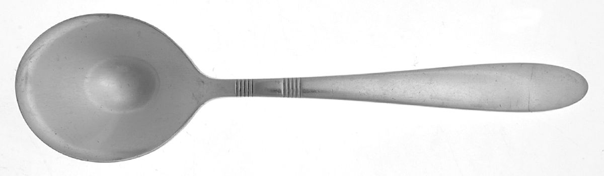 Zephyr (Silverplate, 1935) Round Bowl Soup Spoon (Gumbo) by International Silver-1