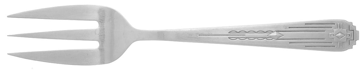 Zia (Stainless) Medium Solid Cold Meat Serving Fork by International Silver-1