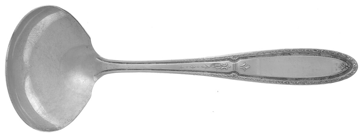 ISA1 (SLVPLT) Solid Gravy Ladle by Isabella-1