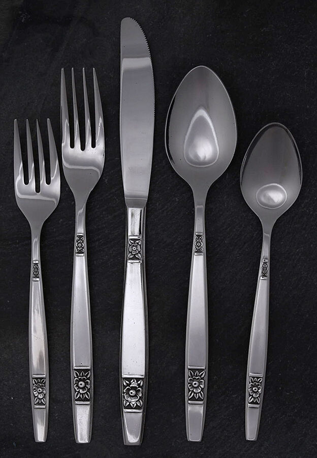 INR45 (Stainless) 5 Piece Place Setting by Interpur-1
