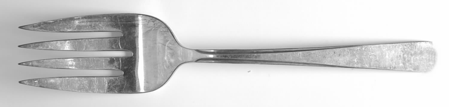 Vermont (Silverplate) Medium Solid Cold Meat Serving Fork by International Silver-1