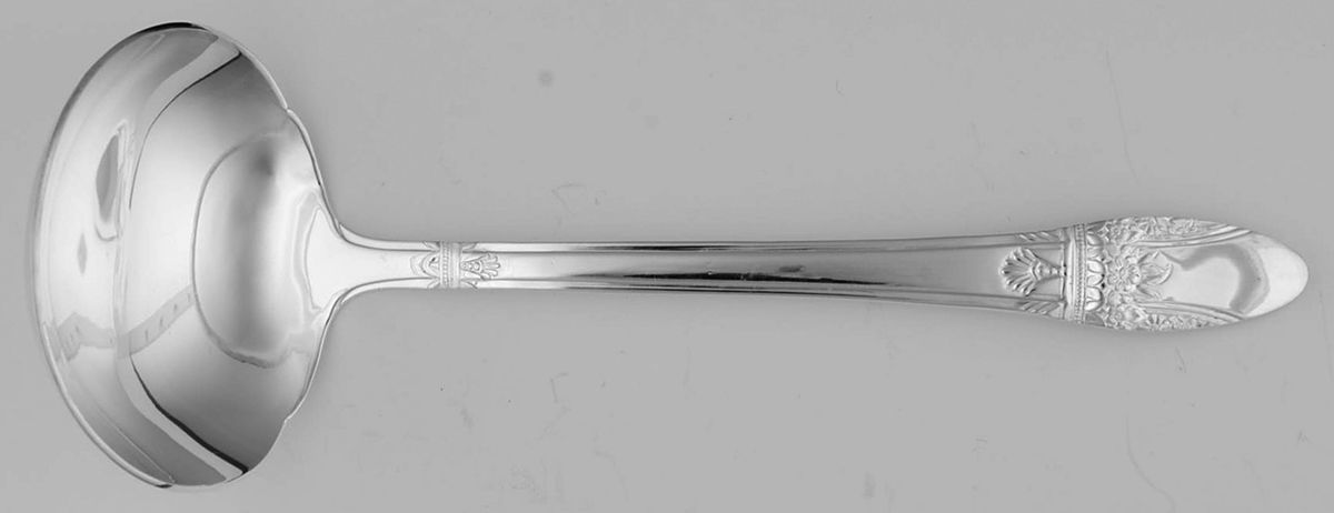First Love (Silverplate, 1937) Solid Gravy Ladle by International Silver-1