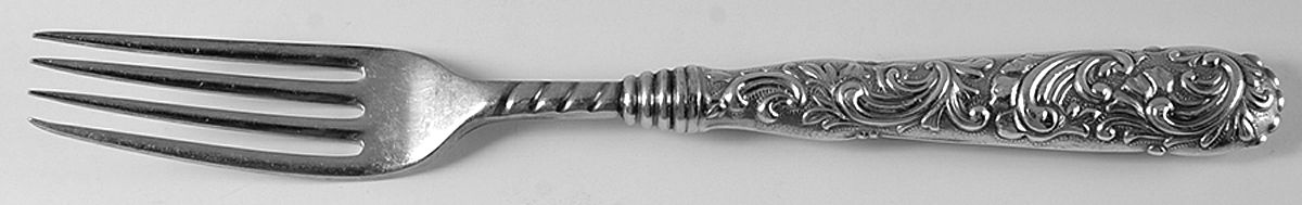 Parisian (Silverplate) Fruit Fork with Hollow Handle & Silverplate Tines by International Silver-1