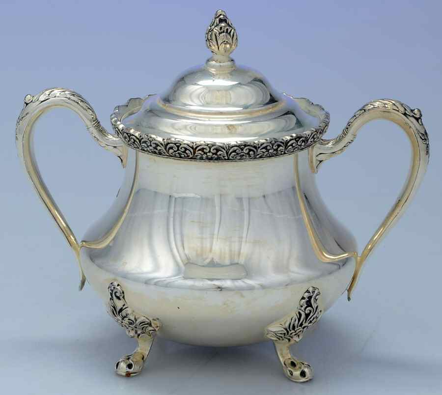 Wakefield (Silverplate Hollowware) Sugar Bowl & Lid by International Silver-1