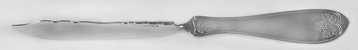 Grape Flat Twisted Handle Master Butter Knife by International Silver-1