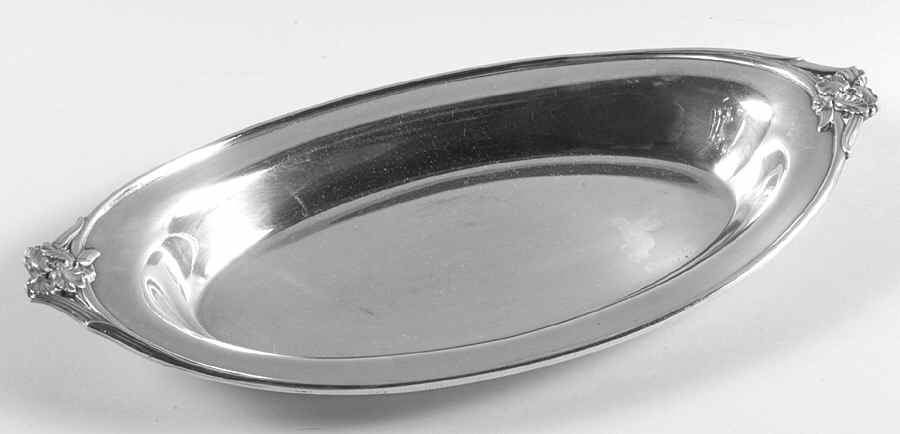 Silver Iris (Silverplate Hollowware) Silverplate Bread Tray by International Silver-1