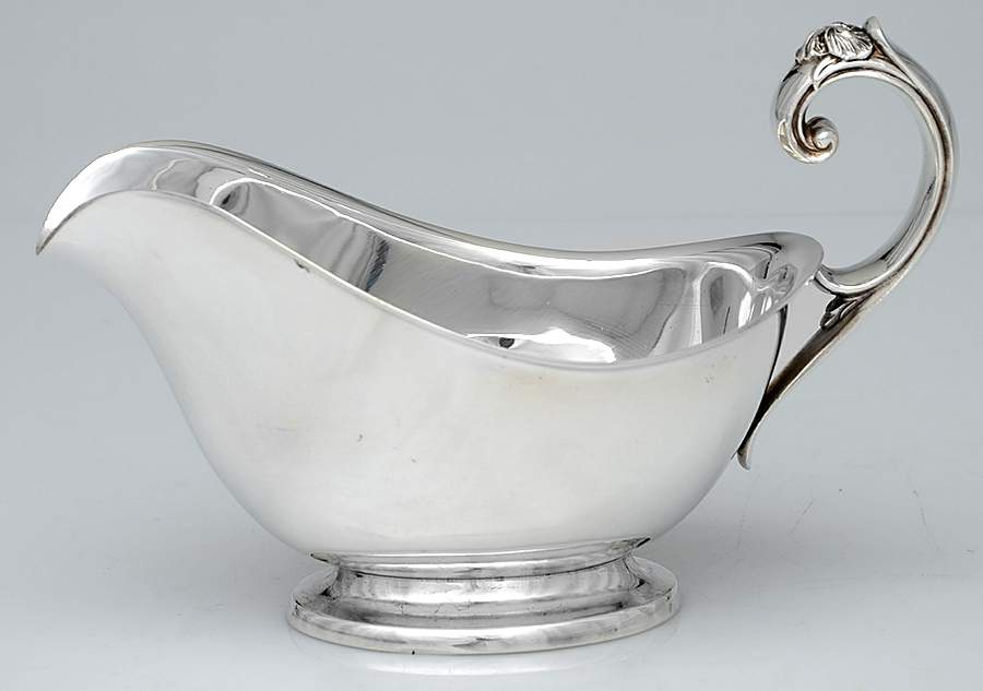 Silver Iris (Silverplate Hollowware) Plated Gravy Boat No Underplate by International Silver-1