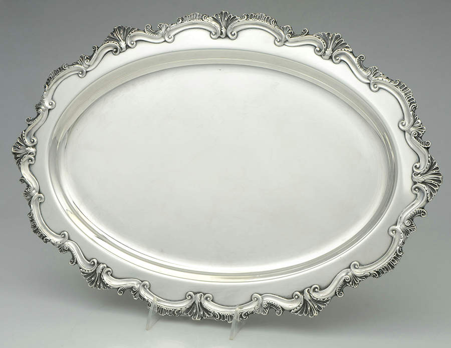 Essex Manor (Silverplate, Hollowware) 19" Oval Serving Platter by International Silver-1