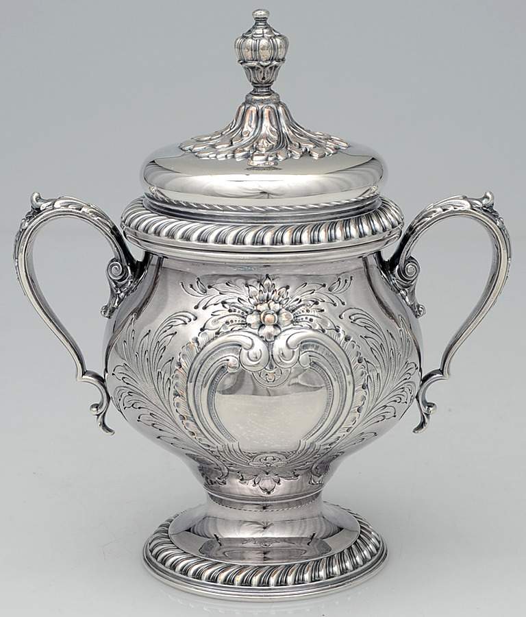 St. James-Chased (Silverplate, Hollowware) Sugar Bowl & Lid by International Silver-1