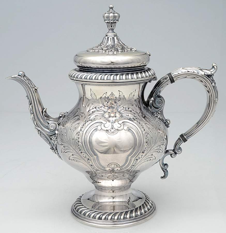 St. James-Chased (Silverplate, Hollowware) Teapot by International Silver-1