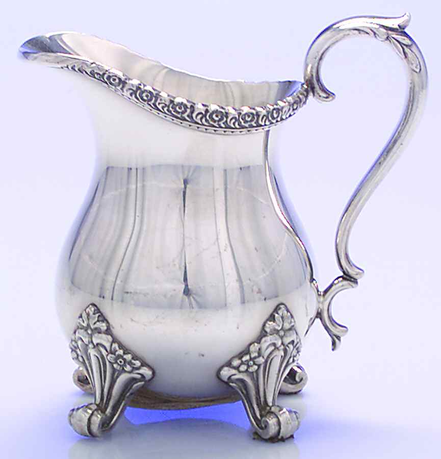 Du Barry-Floral Border (Silver, Hollowware, Wbswcx) Creamer by International Silver-1