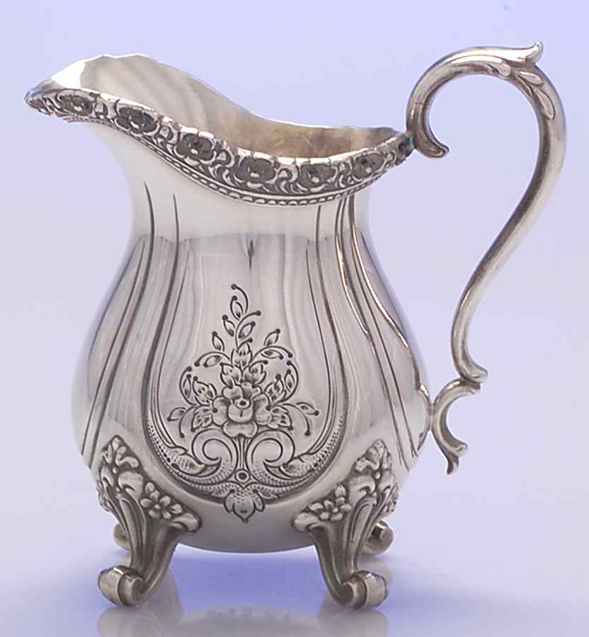 Du Barry-Chased (Silverplate, Hllwr, Websterwlcx) Creamer by International Silver-1