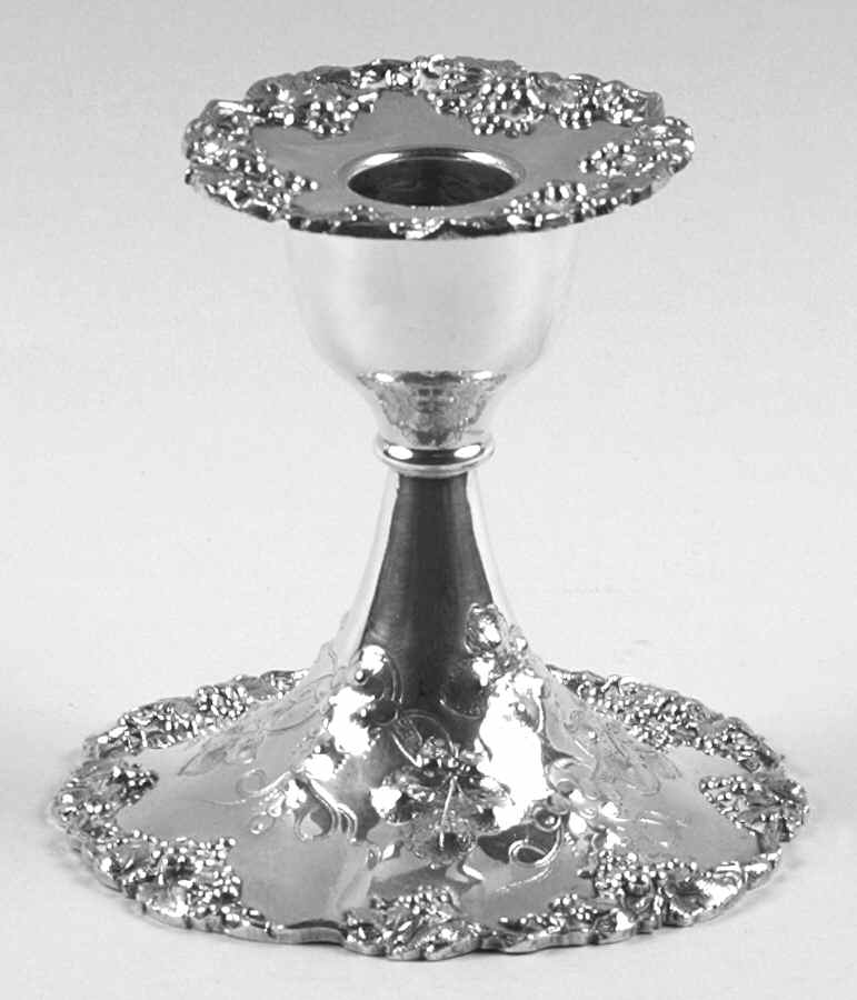 Vintage-Chased (Silverplate, Hollowware) 4" Console Candleholder by International Silver-1