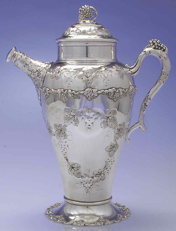 Vintage-Chased (Silverplate, Hollowware) Silverplate Martini Shaker by International Silver-1
