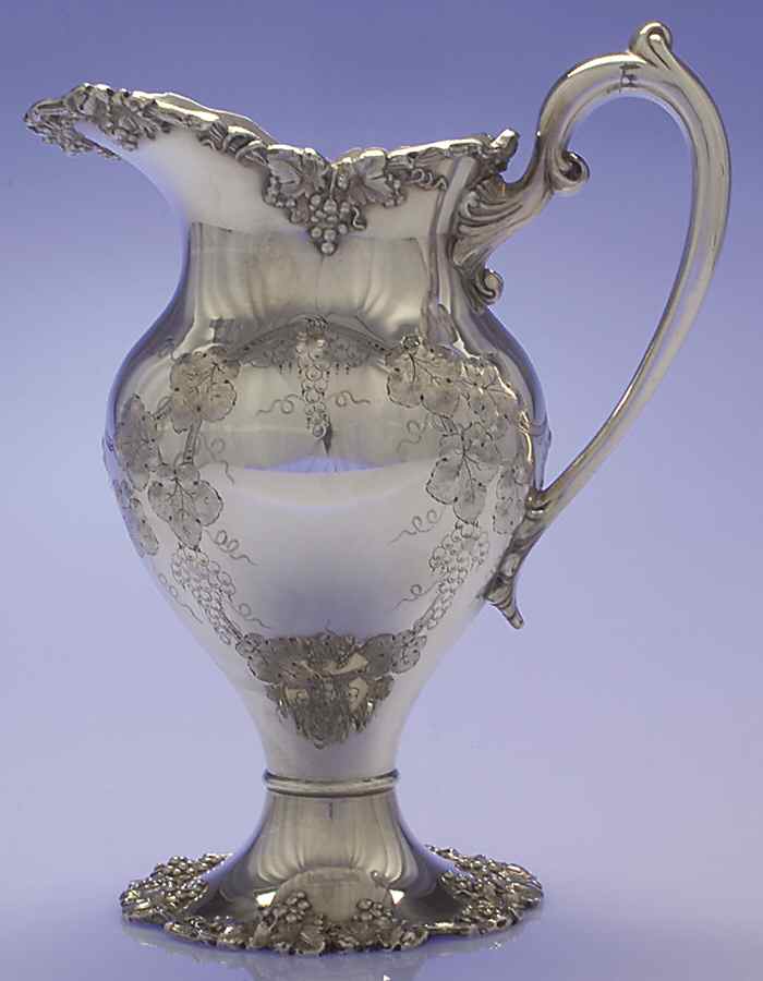 Vintage-Chased (Silverplate, Hollowware) Silverplate Water Pitcher by International Silver-1