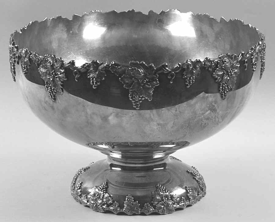 Vintage-Plain (Silverplate, Hollowware) Punch Bowl by International Silver-1