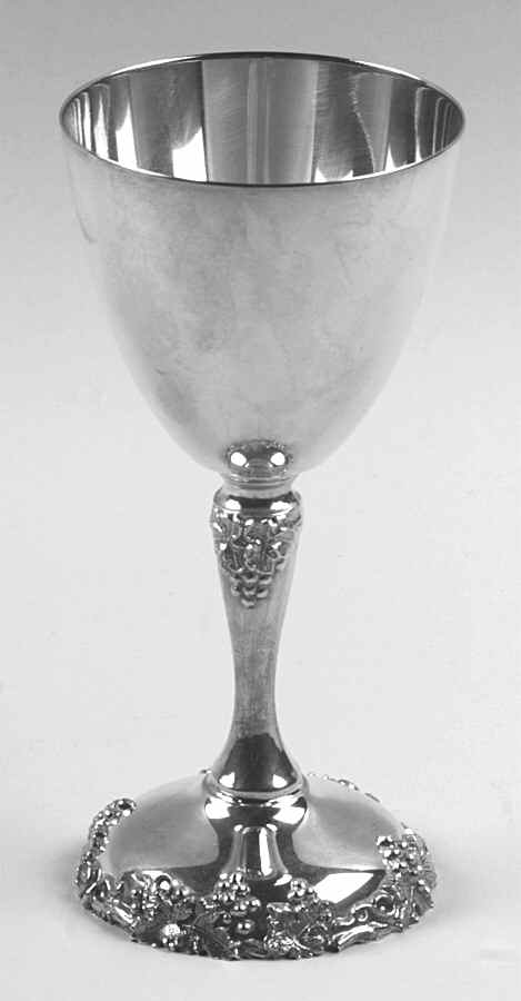 Vintage-Plain (Silverplate, Hollowware) Silverplate Wine Goblet by International Silver-1