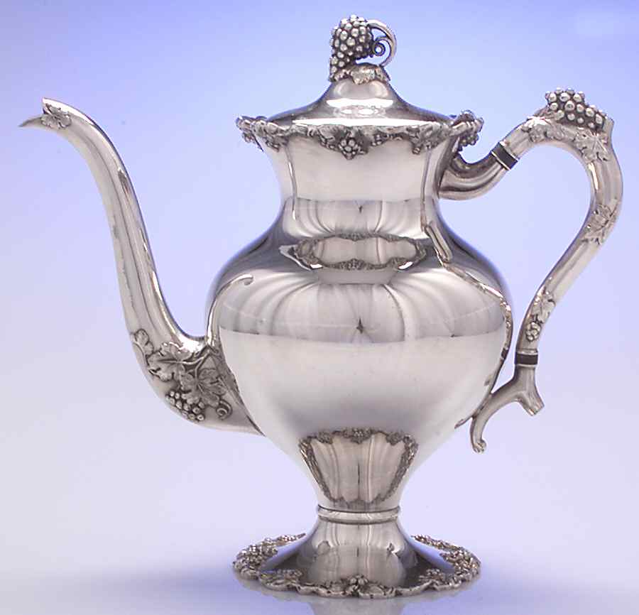Vintage-Plain (Silverplate, Hollowware) Silverplate Coffee Pot by International Silver-1