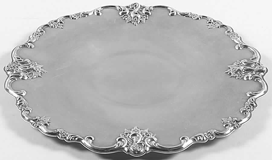 Orleans (Silverplate, Hollowware) Silverplate Sandwich Plate by International Silver-1