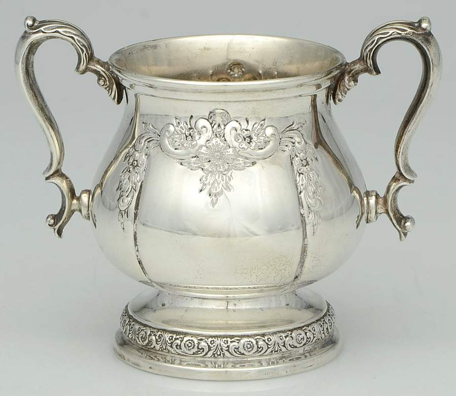 Prelude-Chased (Sterling Hollowware) Sugar Bowl No Lid by International Silver-1