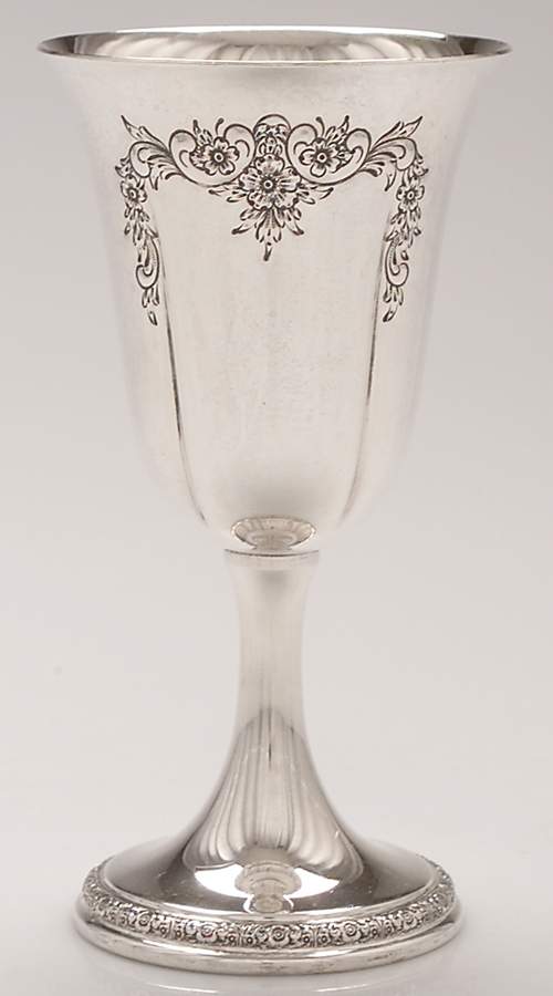 Prelude-Chased (Sterling Hollowware) Water Goblet by International Silver-1