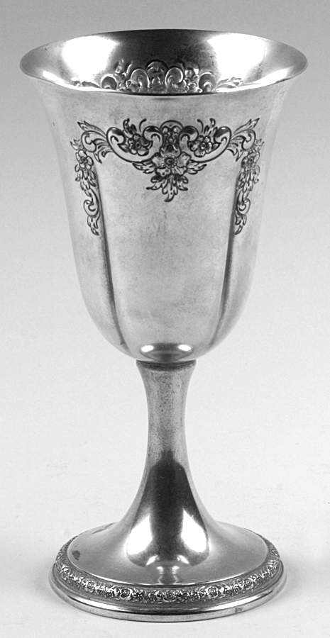 Prelude-Chased (Sterling Hollowware) Water Goblet by International Silver-1