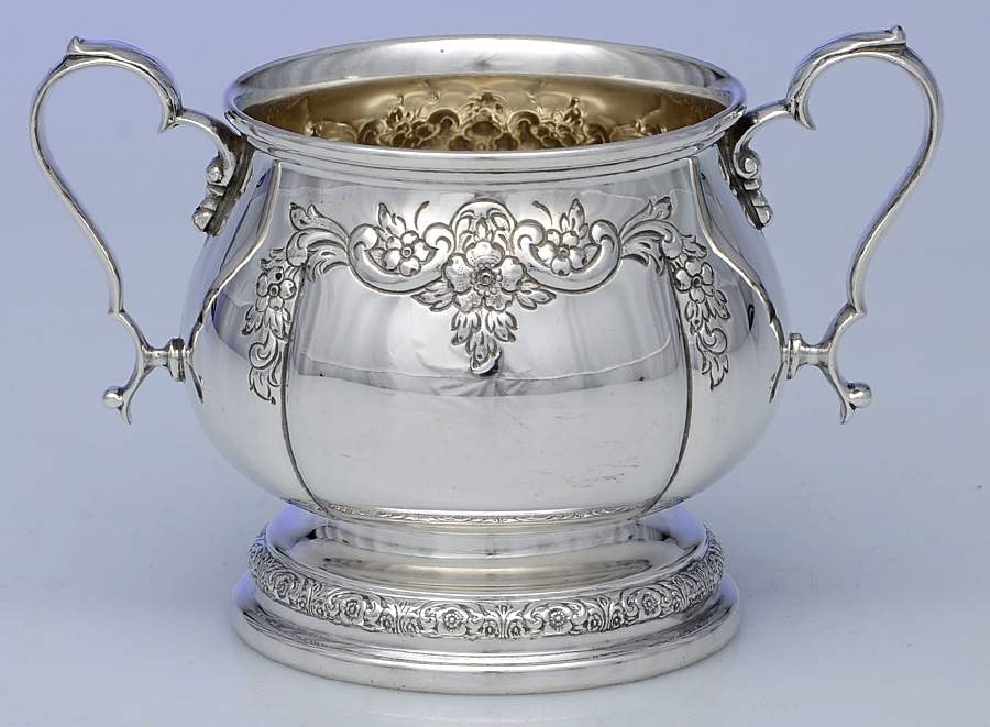 Prelude-Chased (Sterling Hollowware) Mini Open Sugar Bowl by International Silver-1