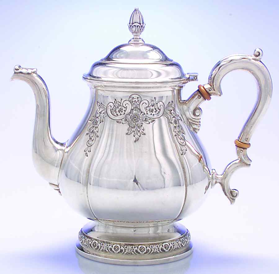 Prelude-Chased (Sterling Hollowware) Teapot by International Silver-1