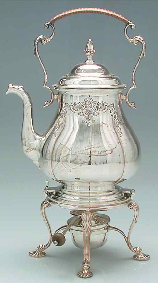 Prelude-Chased (Sterling Hollowware) Kettle, Stand & Burner by International Silver-1