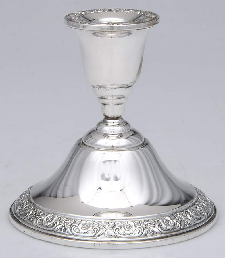 Prelude-Plain (Sterling Hollowware) Weighted Candleholder by International Silver-1