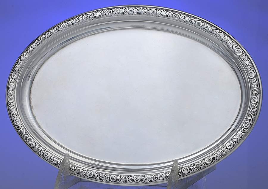 Prelude-Plain (Sterling Hollowware) Tray for Mini Creamer & Open Sugar Set by International Silver-1