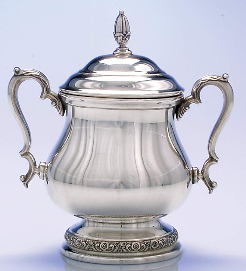 Prelude-Plain (Sterling Hollowware) Sugar Bowl & Lid by International Silver-1