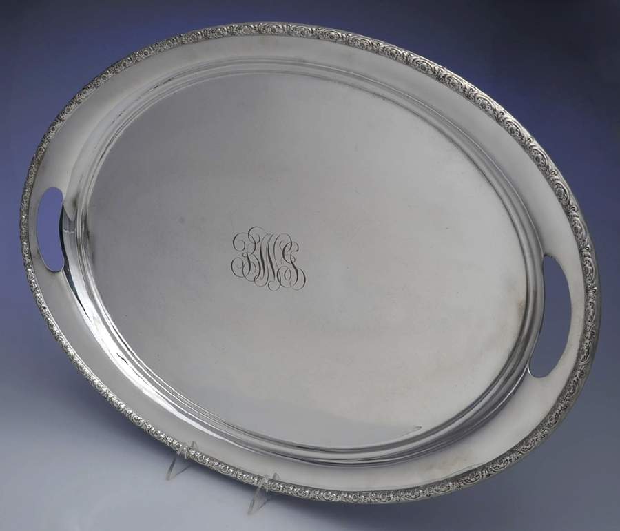 Prelude-Plain (Sterling Hollowware) Large Waiter Tray by International Silver-1