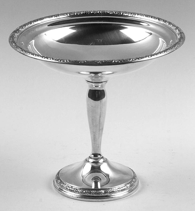 Prelude-Plain (Sterling Hollowware) Weighted Round Compote (Height X Width) by International Silver-1