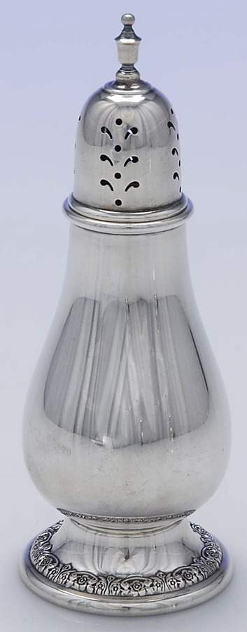 Prelude-Plain (Sterling Hollowware) Monogram Pepper Shaker by International Silver-1