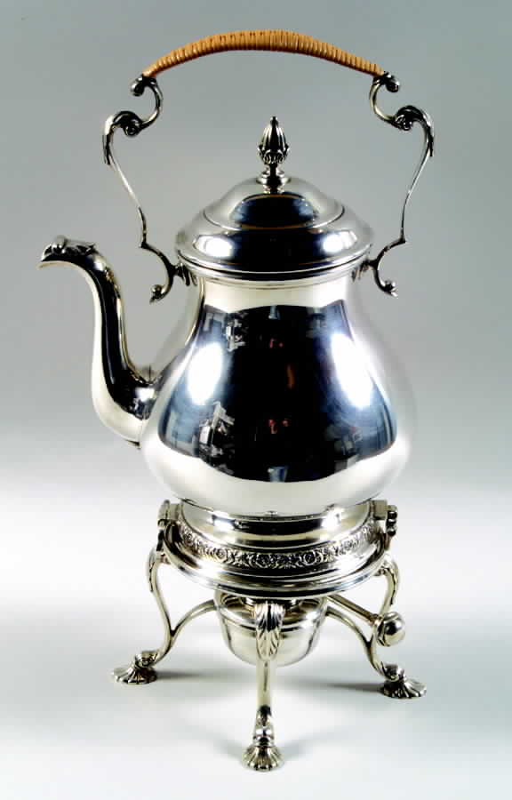 Prelude-Plain (Sterling Hollowware) Kettle, Stand & Burner by International Silver-1