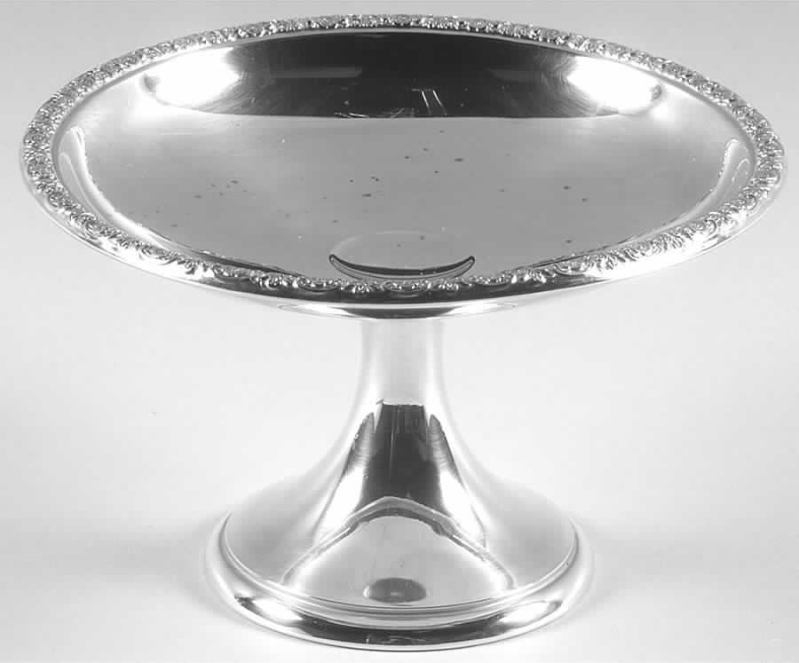 Prelude-Plain (Sterling Hollowware) Short Sterling Compote by International Silver-1