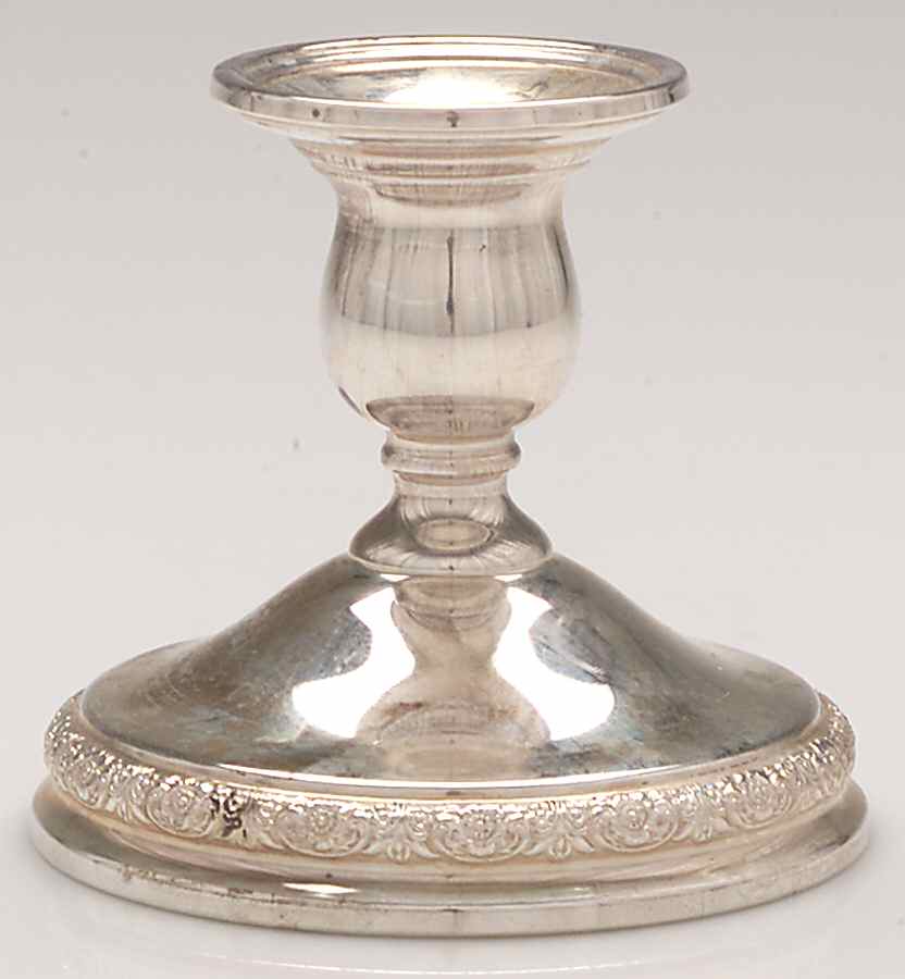 Prelude-Plain (Sterling Hollowware) Weighted Candleholder by International Silver-1