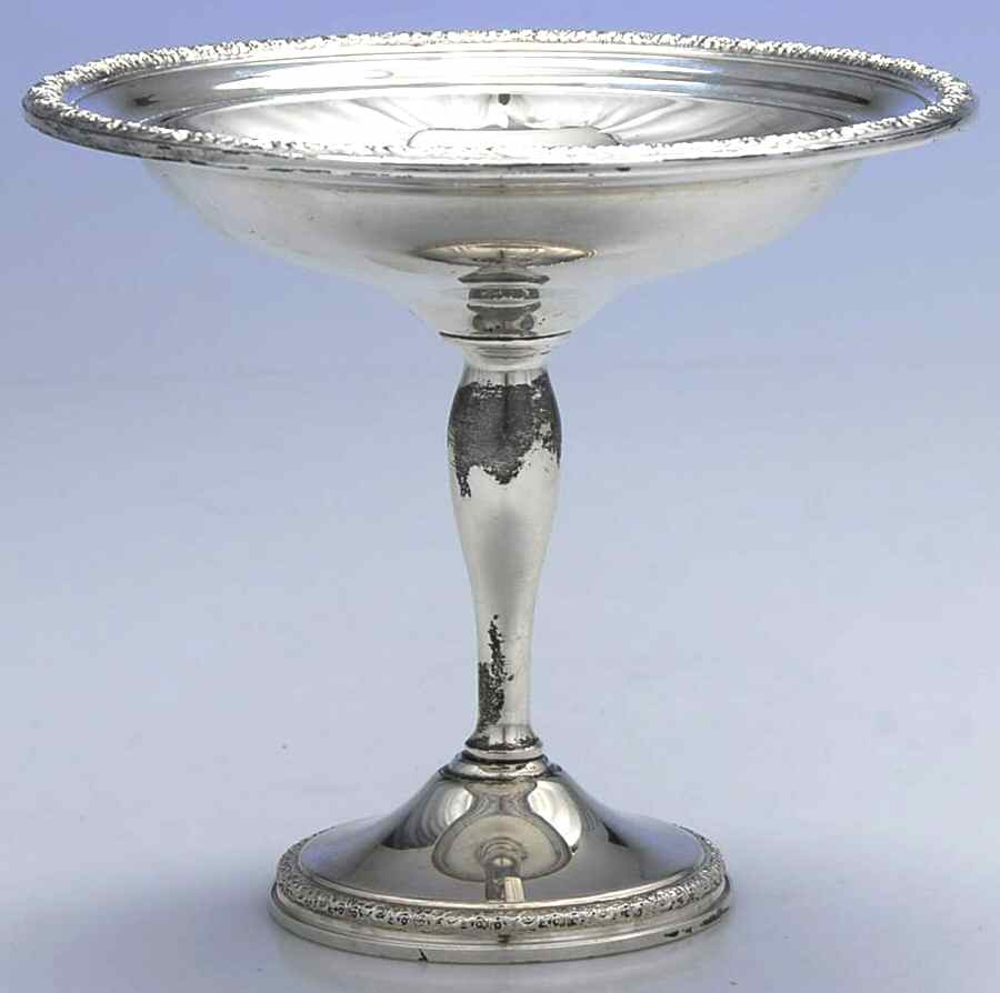 Prelude-Plain (Sterling Hollowware) Weighted Round Compote (Height X Width) by International Silver-1