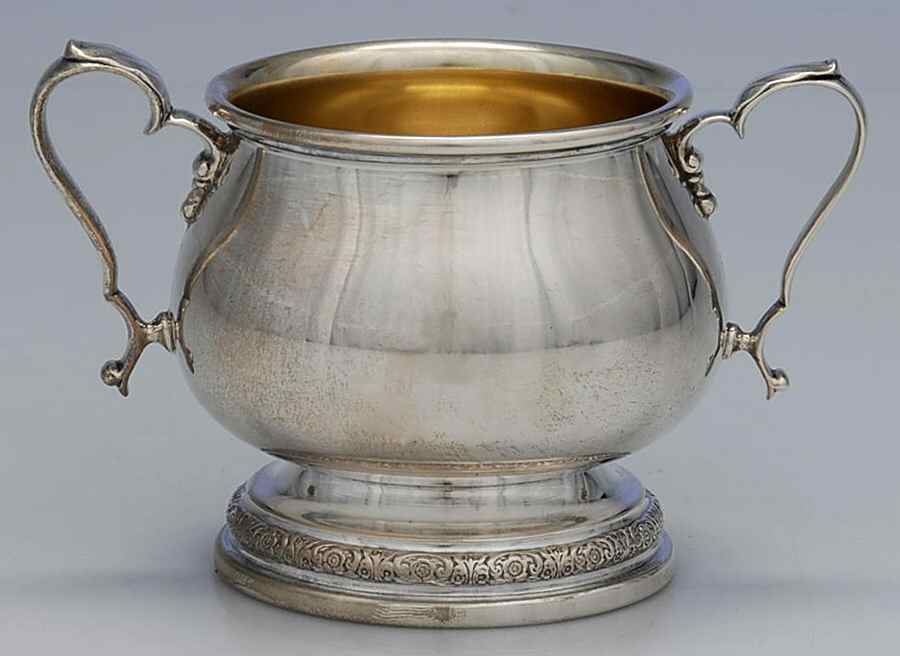Prelude-Plain (Sterling Hollowware) Mini Open Sugar Bowl by International Silver-1