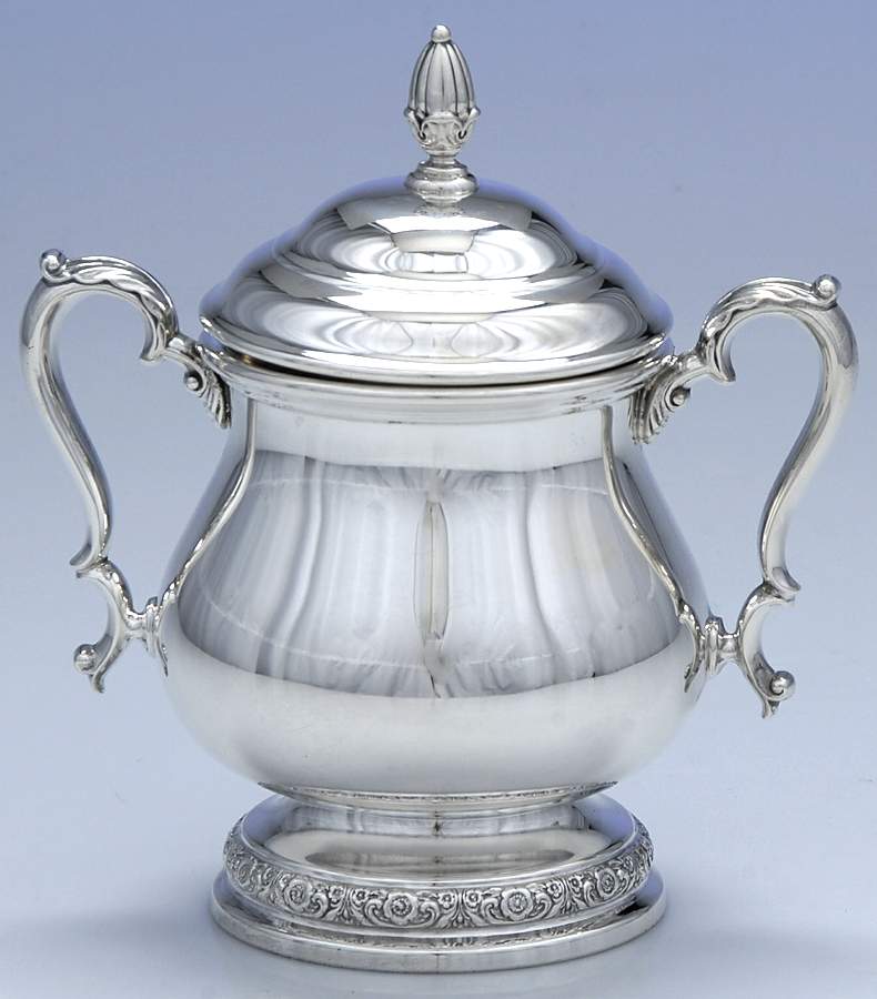 Prelude-Plain (Sterling Hollowware) Sugar Bowl & Lid by International Silver-1