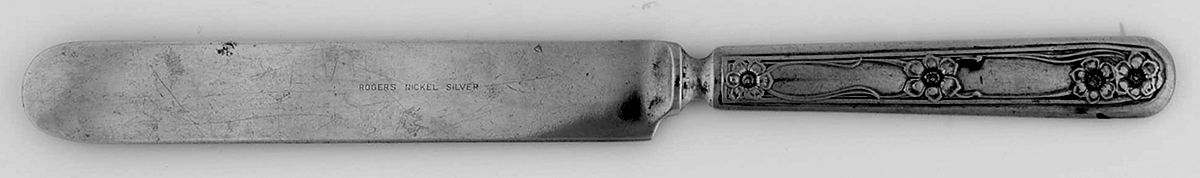 INS237 (Silverplate) Blunt Solid Knife by International Silver-1
