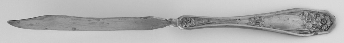 INS237 (Silverplate) Flat Twisted Handle Master Butter Knife by International Silver-1