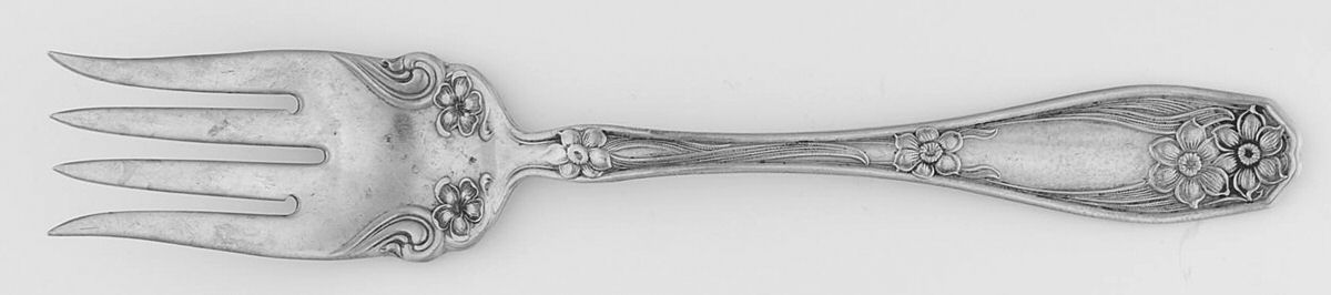 INS237 (Silverplate) Medium Solid Cold Meat Serving Fork by International Silver-1