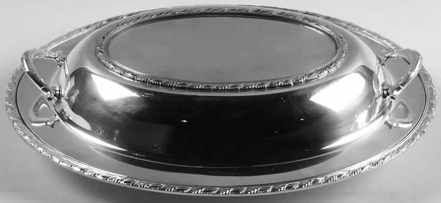 Evandale (Silverplate, Hollowware) Double Vegetable Bowl by International Silver-1