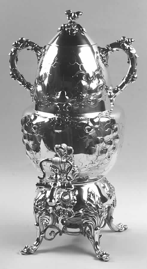 Charter Oak-Hand Chased Silverplate Coffee Urn by International Silver-1